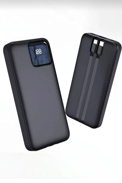 Kensa Kendinden Kablolu 22.5 W Ultra Hızlı Ve Güçlü Powerbank 20.000 Mah Typc-e Ve Lightning Kablolu Pd - Resim 3