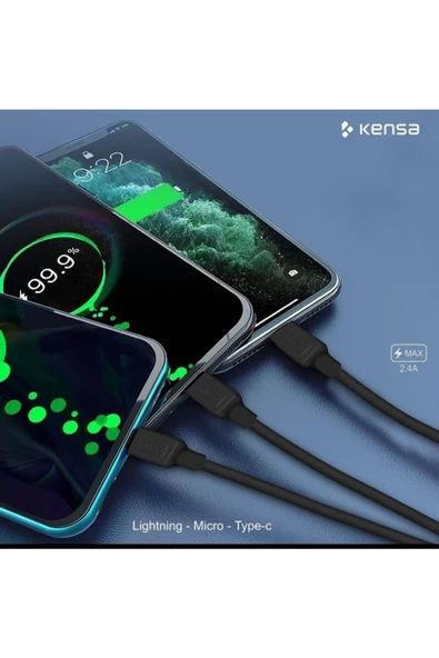 Kensa Dk-152 Type-c Usb Kablo 1.2mt. 2.1a - 3