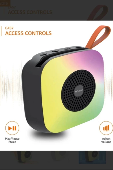 leasertech Ses Bombası Taşınabilir Kablosuz Bluetooth Hoparlör. Işıklı, Fm Radyo, Tf-Sd Kart, Usb Girişli - 5