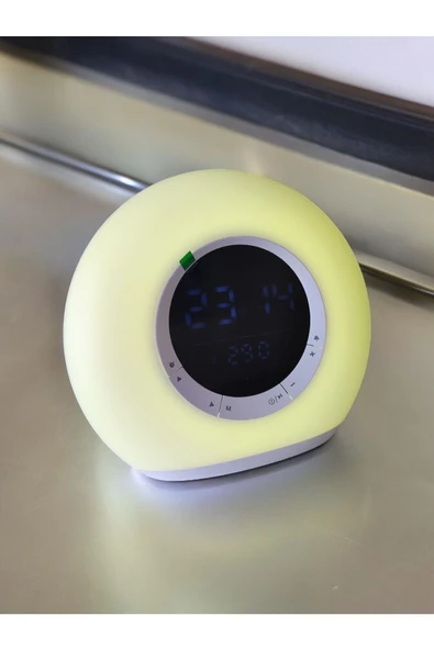 Kensa HOPARLÖR P11 BLUETOOTH TERMOMETRE SAAT VE SAATÇALAR LED MÜZİK ÇALAR RENKLİ AMBİYANS VE IŞIKLAR - 6