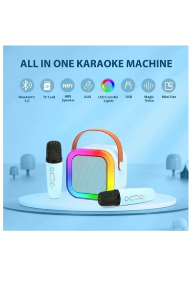Kensa Karaoke Mikrofon Hoparlör Seti