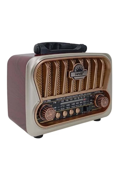 NNS RADYO NOSTALJİ ŞARJLI BT/USB/SD NNS NS-8109BT BEYAZ