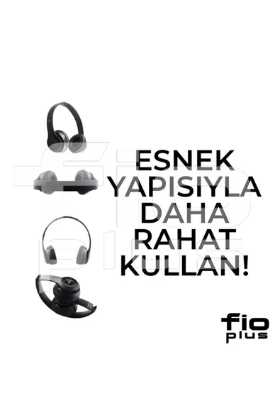 FİOPLUS Wireless P47 Katlanabilir Bluetooth Kablosuz Kulaklık - 5