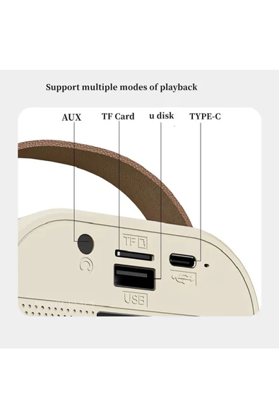 Kensa Kablosuz Mikrofonlu Karaoke Makinesi Taşınabilir Bluetooth Hoparlör Seti Bas Tiz Ayarlı 10.7x9x8 cm - 6