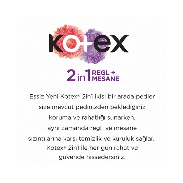 Kotex 2in1 Mesane Pedi + Regl  Pedi Ultra Uzun 12x3 36 Adet - 3