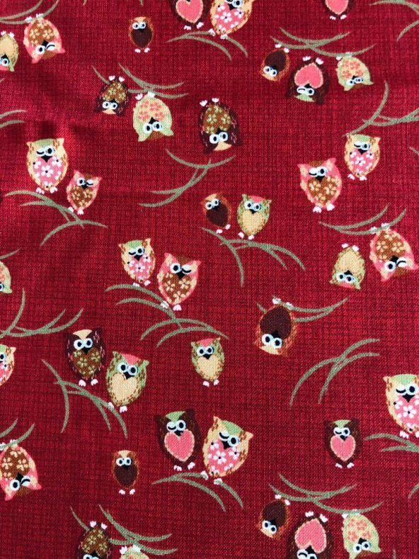 Patchwork Kumaşı - Baykuş Desenli KM28 - 2