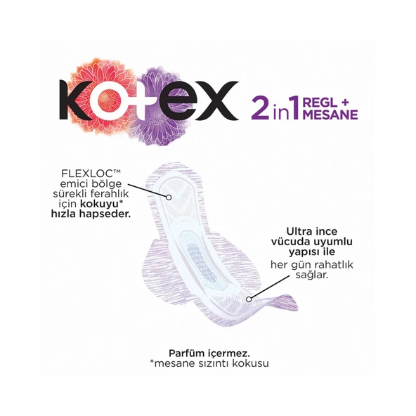 Kotex 2in1 Mesane Pedi + Regl  Pedi Ultra Uzun 12x3 36 Adet - 2