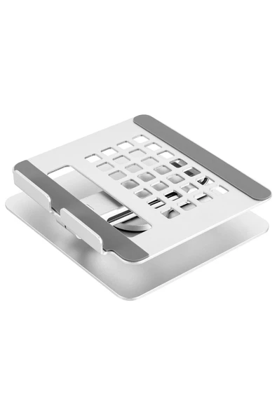 iPad ile Uyumlu Stant Yüksekliği Ayarlanabilir Tutucu Tok Alüminyum 10-17 inç Uyumlu H06 - 6