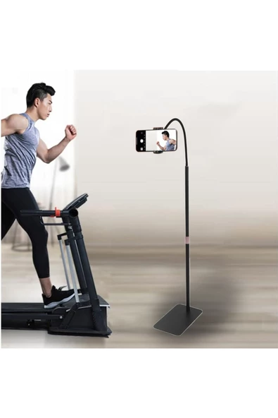 iPhone Uyumlu Telefon Tutucu Ayarlanabilir Zemin Standı Geniş Uyumluluk Telefon Stant 150cm LDR2 - 2