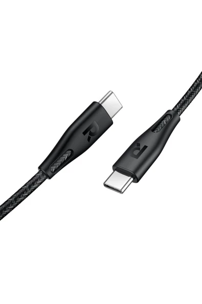Type-C to Type-C 1.2 Metre Şarj ve Data Kablo Dayanıklı Naylon Örgü USB C to USB C Kablo CB1029 - 2