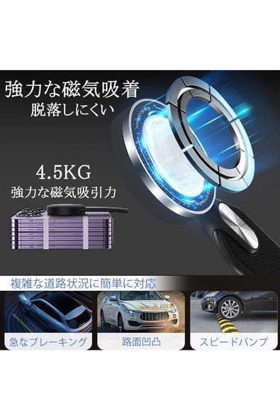 Araç İçin Telefon Tutucu  Güçlü Kavrama 360 UyumluDerece Dönebilen Kullanımı Kolay Holder RT-202 - Resim 3