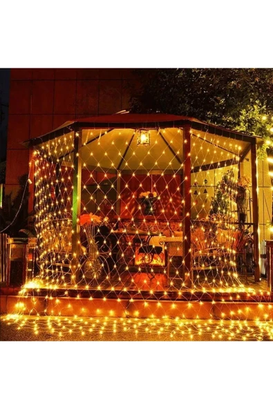 2 X 2 Metre 144 Led Işık Zinciri Dekoratif Fişli Aydınlatma Ev Dekorasyonu Salon Oda Süsleme - 3
