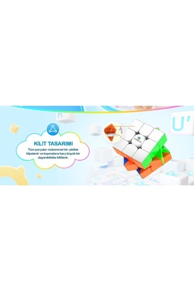 Manyetik 3x3 Küp Zeka Küpü Mg 356 Edu Klasik 48 Mıknatıslı Gan Üretimidir - 6