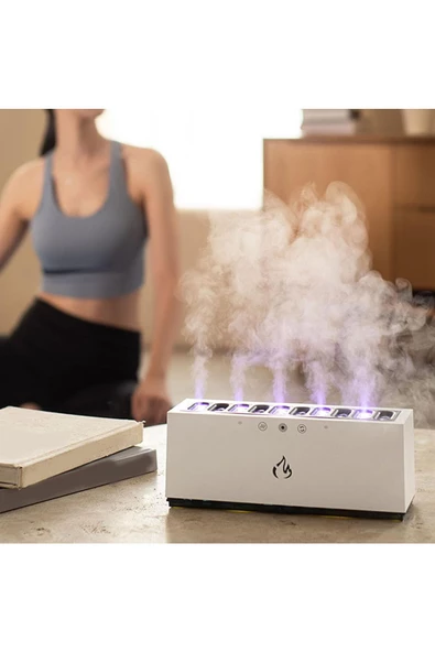 Hava Nemlendirici Difüzör Humidifier Buhar Makinesi Aroma Terapi Difüzörü 900 Ml 10x25 cm K15 - Resim 3