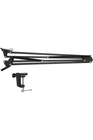 Mikrofon Standı Işık Katlanabilir Açısı Ayarlanabilir Masa Kenarına Kıskaçlı Model MicSt1 - 3