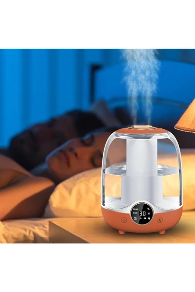3 Litre Hacimli Humidifier Buhar Makinesi Nemlendirici Aroma Terapi Difüzörü 3000 Ml Kapasiteli ürün görseli