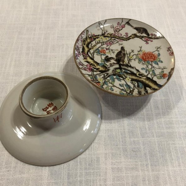 Ayaklı Tabak - Antika Porselen SR439 - 5