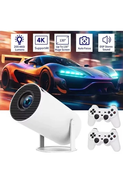 HY300A Retro Oyun Projeksiyon Cihazı HD Out Put, Android 11.0 İşletim Sistemiyle Desteklenir - 5