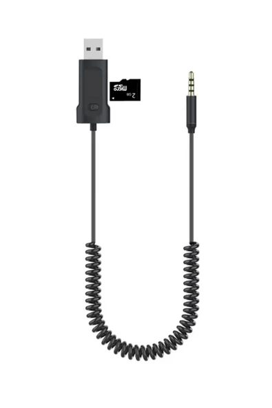 Bluetooth Adaptor AUX 3.5mm Girişli Bluetooth Çevirici 35cm BT750 - 3
