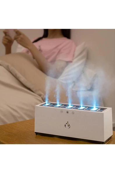 Hava Nemlendirici Difüzör Humidifier Buhar Makinesi Aroma Terapi Difüzörü 900 Ml 10x25 cm K15 - Resim 4