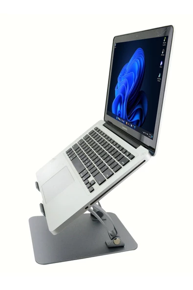 Notebook Bilgisayar Stant Açısı Ayarlanabilir Tutucu Tok Alüminyum 10-17 inç Noteboo Uyumlu ZR751 - 3