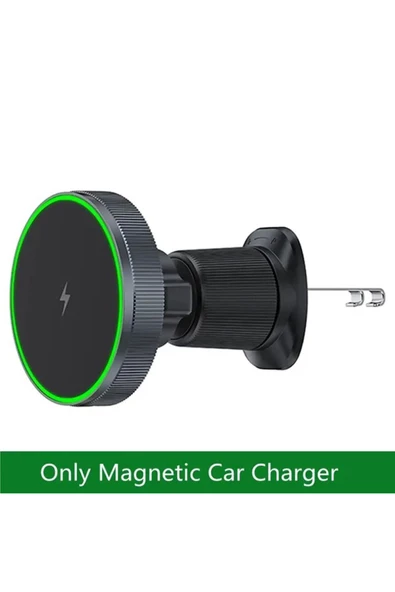 Magnetic 15W Kablosuz Araç İçi Cep Telefonu Şarj 2in1 Telefon Tutucu ve Şarj D12 - Resim 2