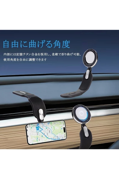 Araç İçin Telefon Tutucu  Güçlü Kavrama 360 UyumluDerece Dönebilen Kullanımı Kolay Holder RT-202 - Resim 7