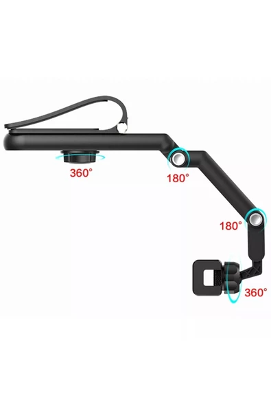 Araç İçi Telefon Tutucu  Araç Güneşlik Montaj İster Selfie Çubuğu İster Masaya Montaj  Sun-Mlt-33 - Resim 2