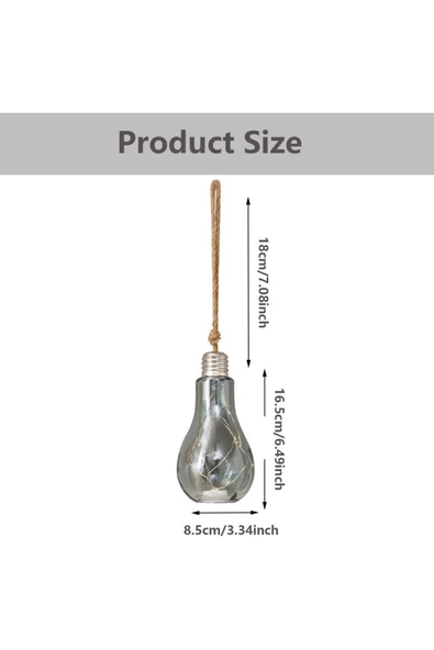 Sarkıt Lamba Ampul Pilli LED Işık Zinciri Asma Lamba, Bahçe Lambası Düğün Noel için Aydınlatma KX015 - 7