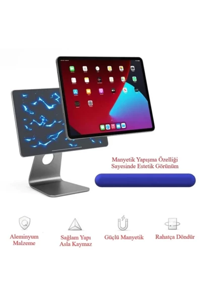 Tablet Stant iPad Pro 11 ve iPad Pro 12.9 ile Uyumlu Açısı Ayarlanabilir Mıknatıslı MGN-20 - 5