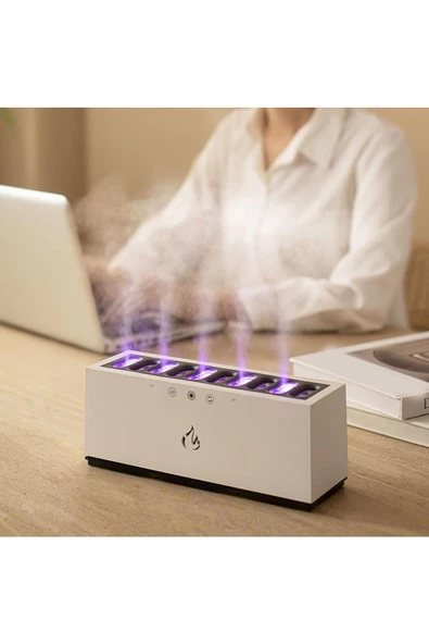 Hava Nemlendirici Difüzör Humidifier Buhar Makinesi Aroma Terapi Difüzörü 900 Ml 10x25 cm K15 - Resim 2