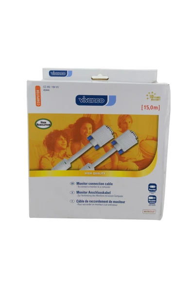15 Metre VGA Kablo CC M2 150 VV 45444 - Resim 3