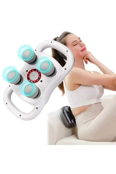 Masaj Aleti 30w Motor Derin Kas Masaj Tabancası Sırt Bacak Masajı Type-c Şarj Girişli Hy-st2024 ürün görseli