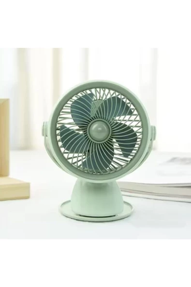 Taşınabilir Mini USB Şarjlı Fan Kıskaçlı 3 Kademeli  Şarjlı Mini Vantilatör Soğutucu 14cm YS2285 - 2