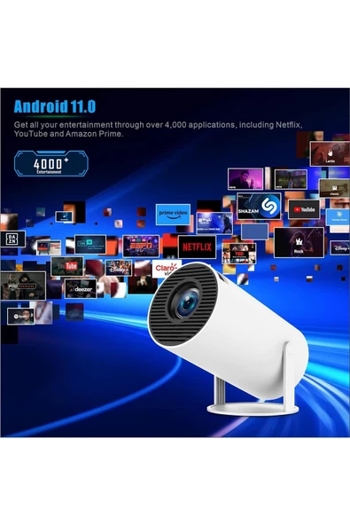 Hy300 Projeksiyon Wifi 6 Bt5.0 Ev Sineması Projeksiyon - 4
