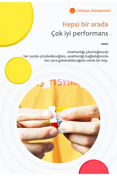 330 Anahtarlık Rubik Küp Zeka Küpü Paskalya Yumurta Sürümü 3x3 TR Türkiye Resmi Satıcısı - 5