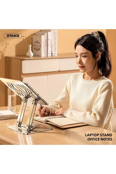 Tablet Bilgisayar Uyumlu Stant Açısı Ayarlanabilir Tutucu Tok Alüminyum RS-CP84S - 5