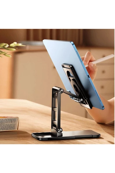 Telefon Ve Tablet Stant Açısı Ayarlanabilir Business Model A Sınıfı Malzeme Döner Ipad Uyumlu Tc06 - Resim 5