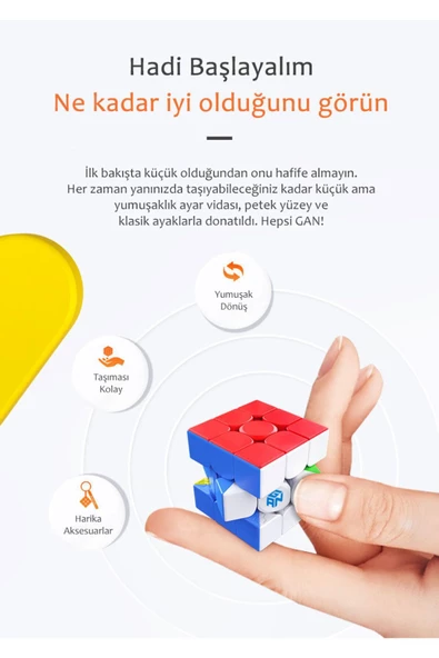 330 Anahtarlık Rubik Küp Zeka Küpü Paskalya Yumurta Sürümü 3x3 TR Türkiye Resmi Satıcısı - 3