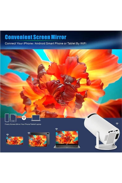 Hy300 Projeksiyon Wifi 6 Bt5.0 Ev Sineması Projeksiyon - 2