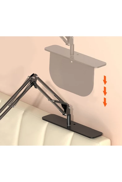 Profesyonel 80cm Kol Uzunluğu Koltuk Yatak Masaüstü Montaj Tablet Tutucu Açısı Ayarlanabilir CT7 - 2