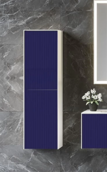 Orka Cube 40 cm Lacivert Banyo Boy Çamaşır Dolabı