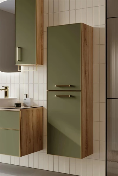 Orka Salerno 40 cm Sardunya Banyo Boy Çamaşır Dolabı - 2