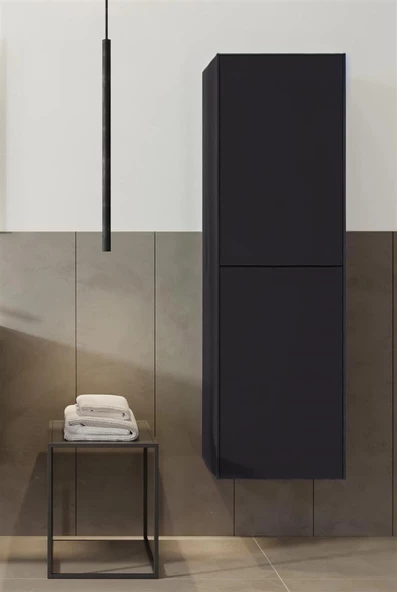 Orka Milano 40 cm Antrasit Banyo Boy Çamaşır Dolabı ürün görseli 1