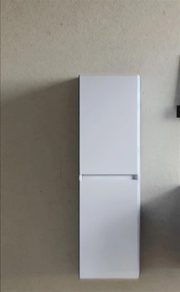 Orka Lusso 40 cm Beyaz Banyo Boy Çamaşır Dolabı