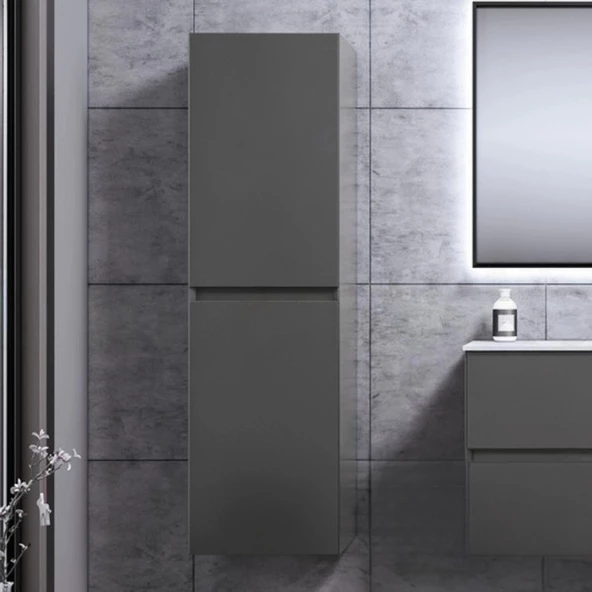 Orka Nest 40 cm Antrasit Banyo Boy Çamaşır Dolabı