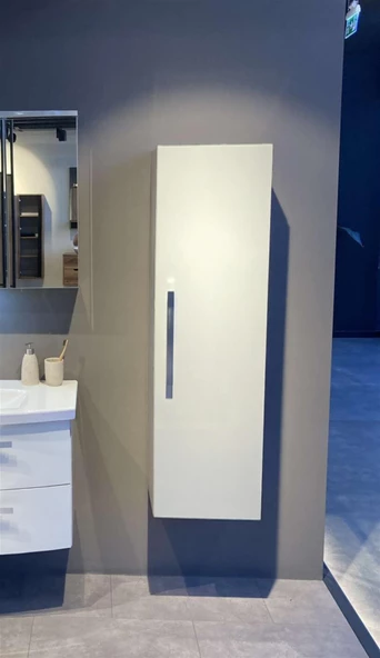 Orka Urla 40 cm Beyaz Banyo Boy Çamaşır Dolabı