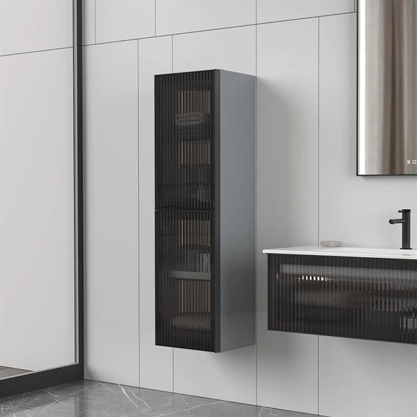 Orka Urban 40 cm Vizon Banyo Boy Çamaşır Dolabı - 2