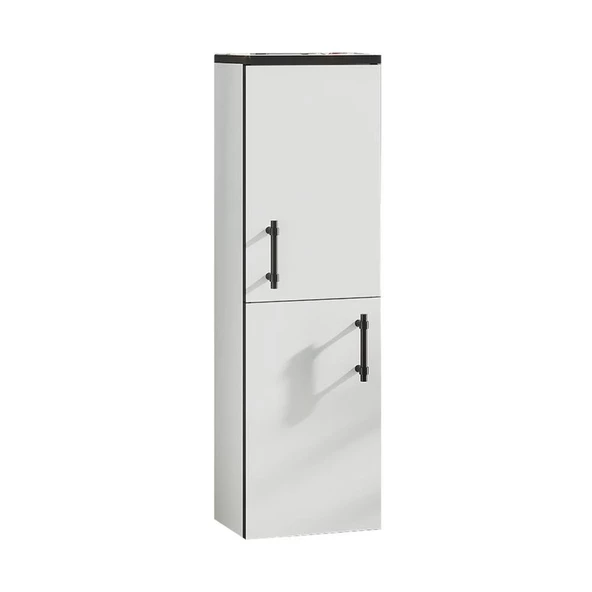 Orka Knidos 30 cm Beyaz Banyo Boy Çamaşır Dolabı - 2
