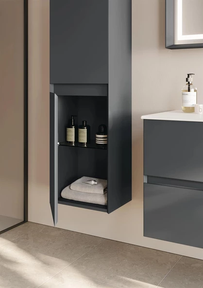 Orka Nest 40 cm Antrasit Banyo Boy Çamaşır Dolabı - 2